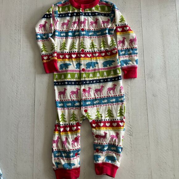 Little Blue House Baby Cream Fair Isle Union Suit 12-18 months VGUC - Picture 3 of 6